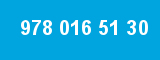 978 016 51 30 978 016 51 30